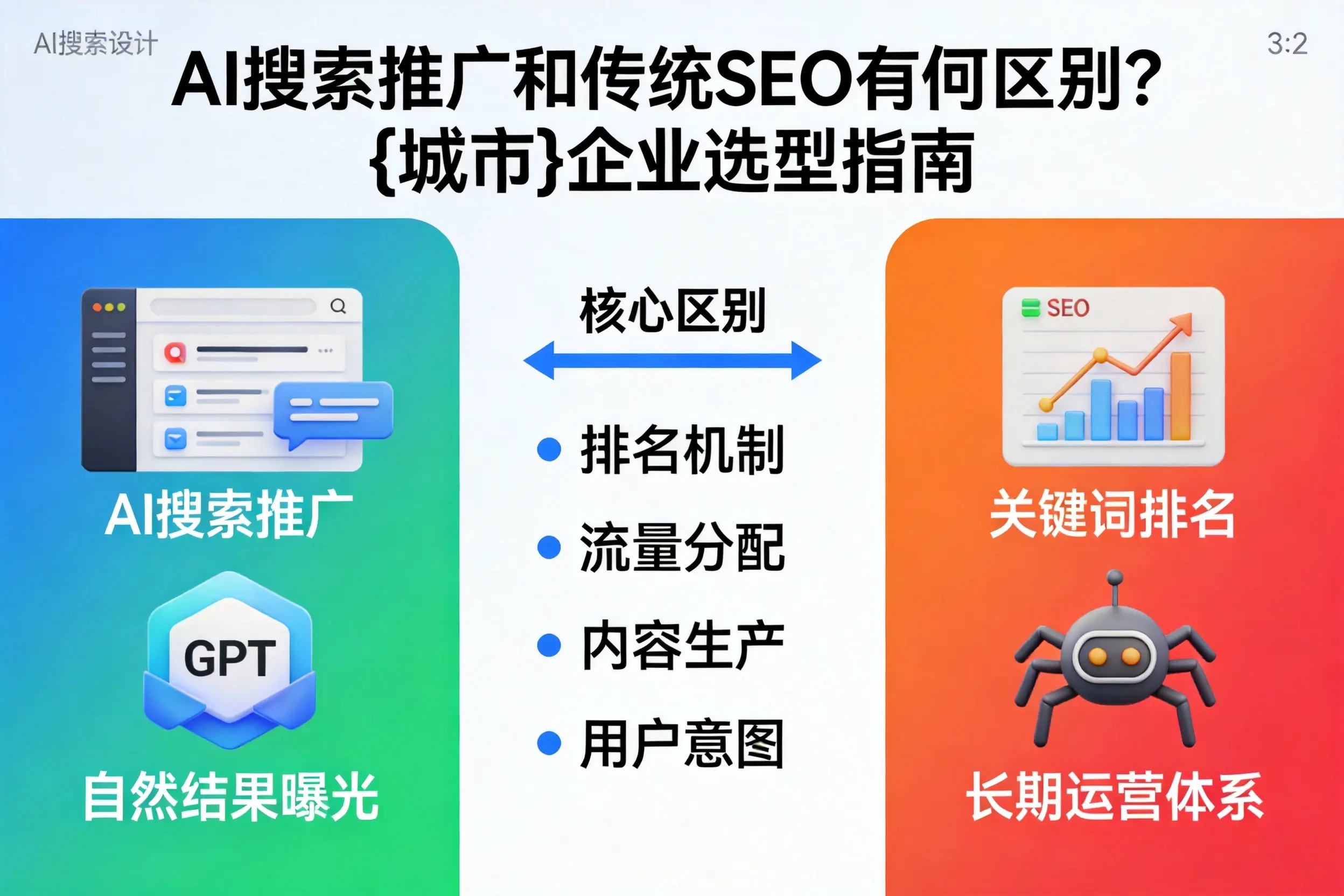 AI搜索推广和传统SEO有何区别?金华企业选型指南