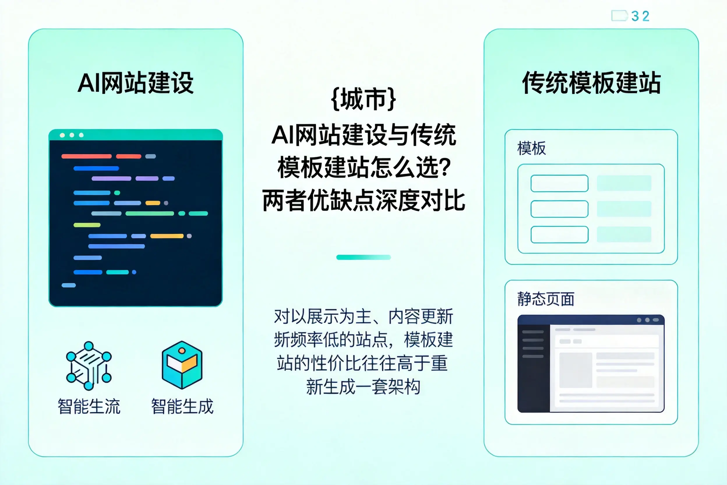 金华AI网站建设与传统模板建站怎么选？两者优缺点深度对比