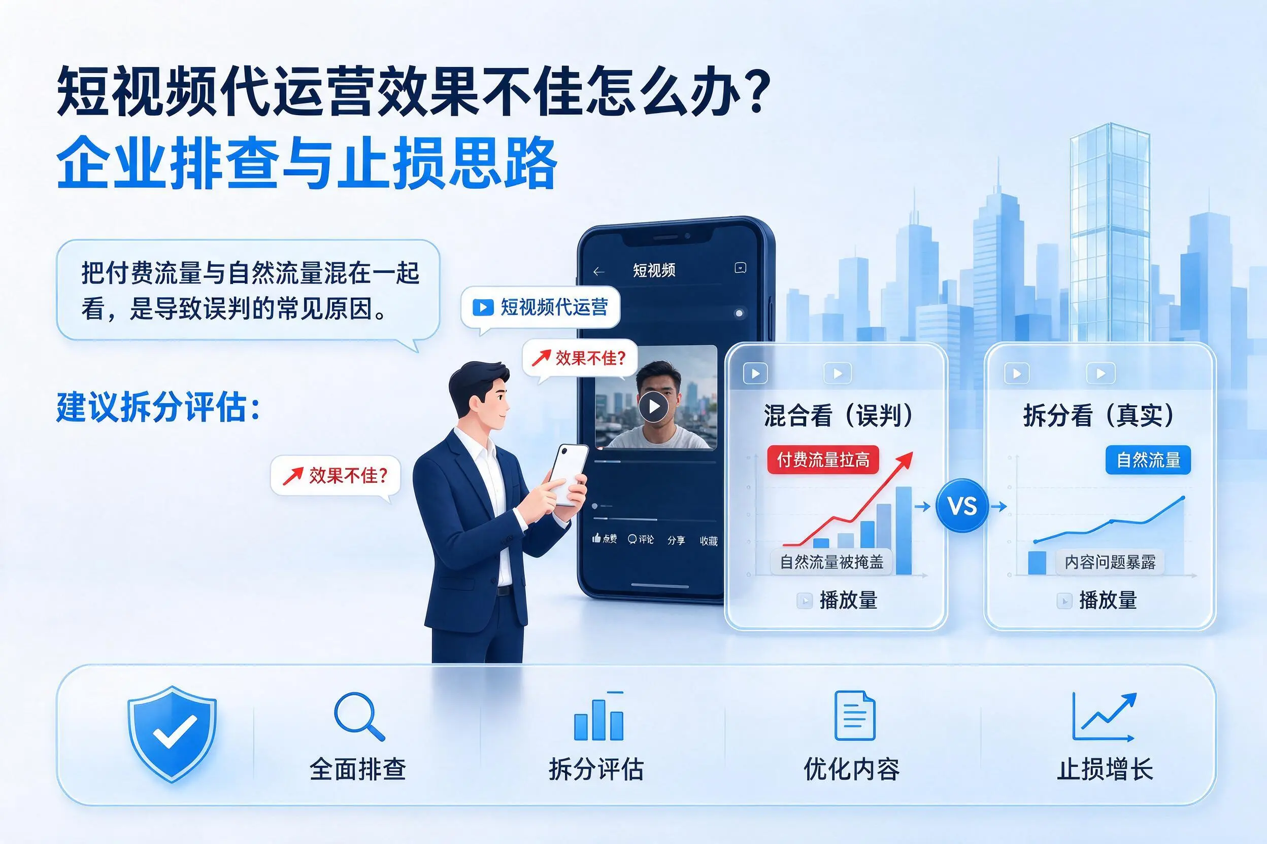 短视频代运营效果不佳怎么办?金华企业排查与止损思路