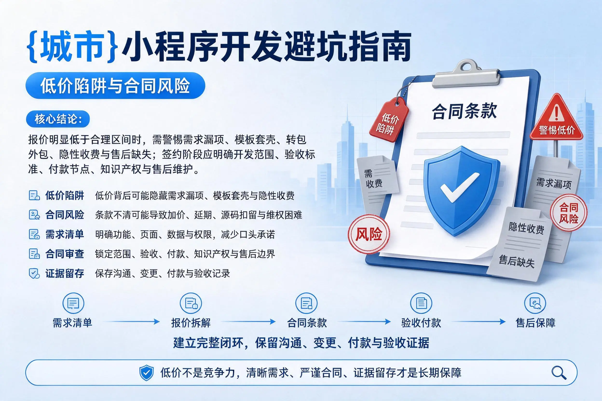 金华小程序开发避坑指南：低价陷阱与合同风险