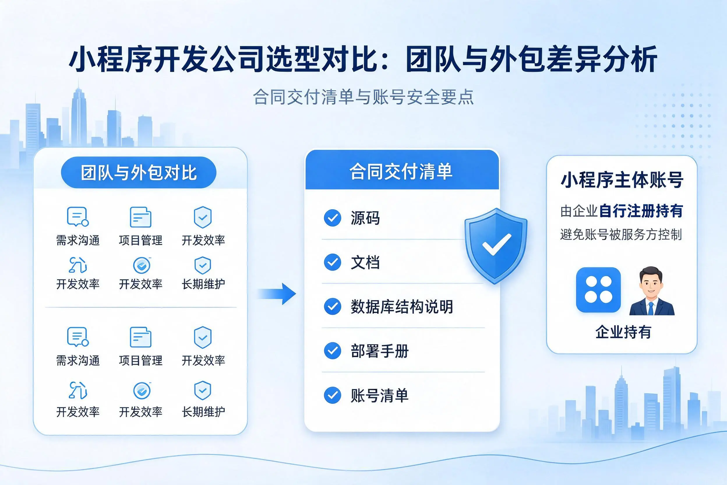 金华小程序开发公司选型对比:团队与外包差异分析