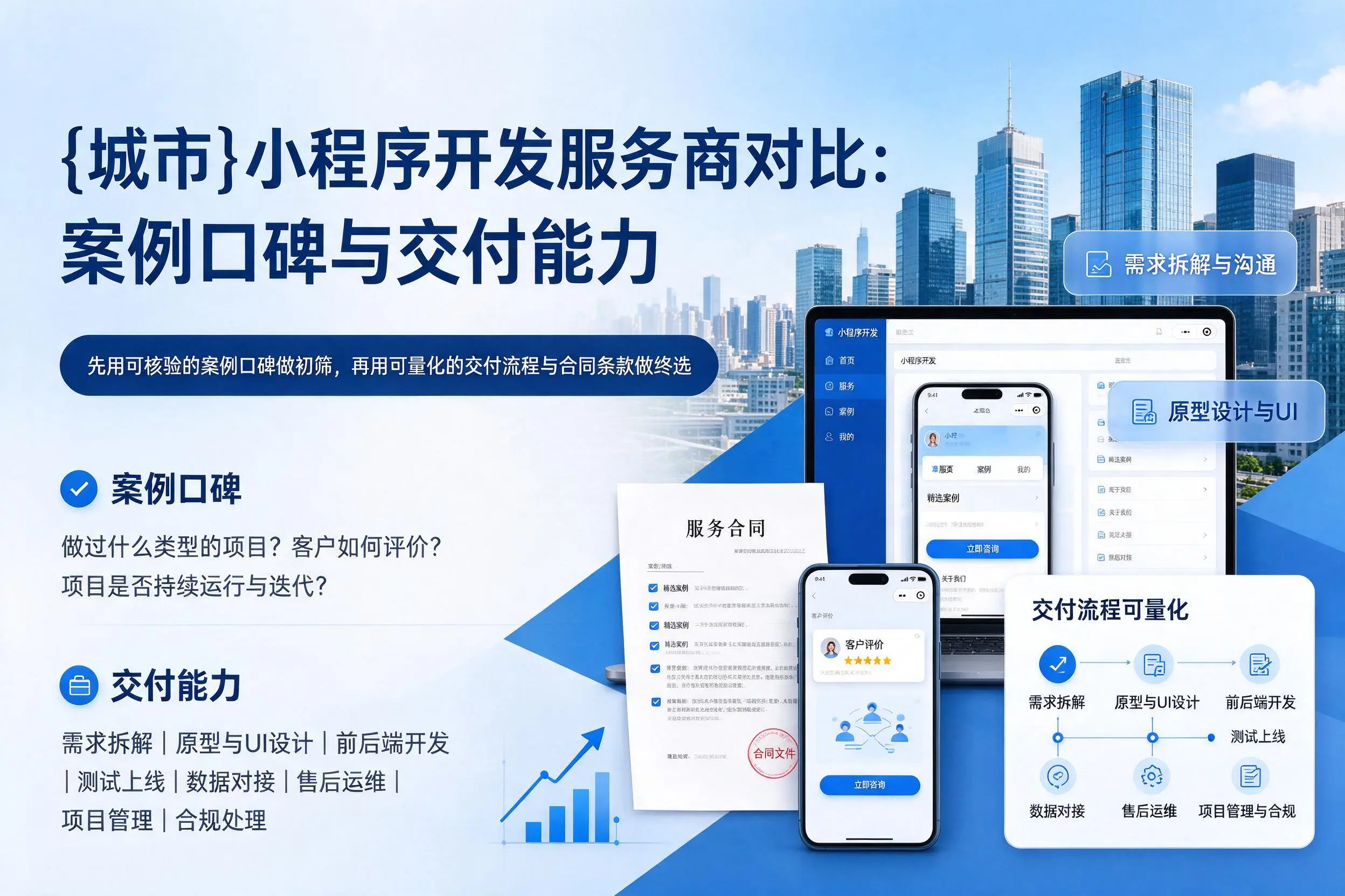 金华小程序开发服务商对比：案例口碑与交付能力