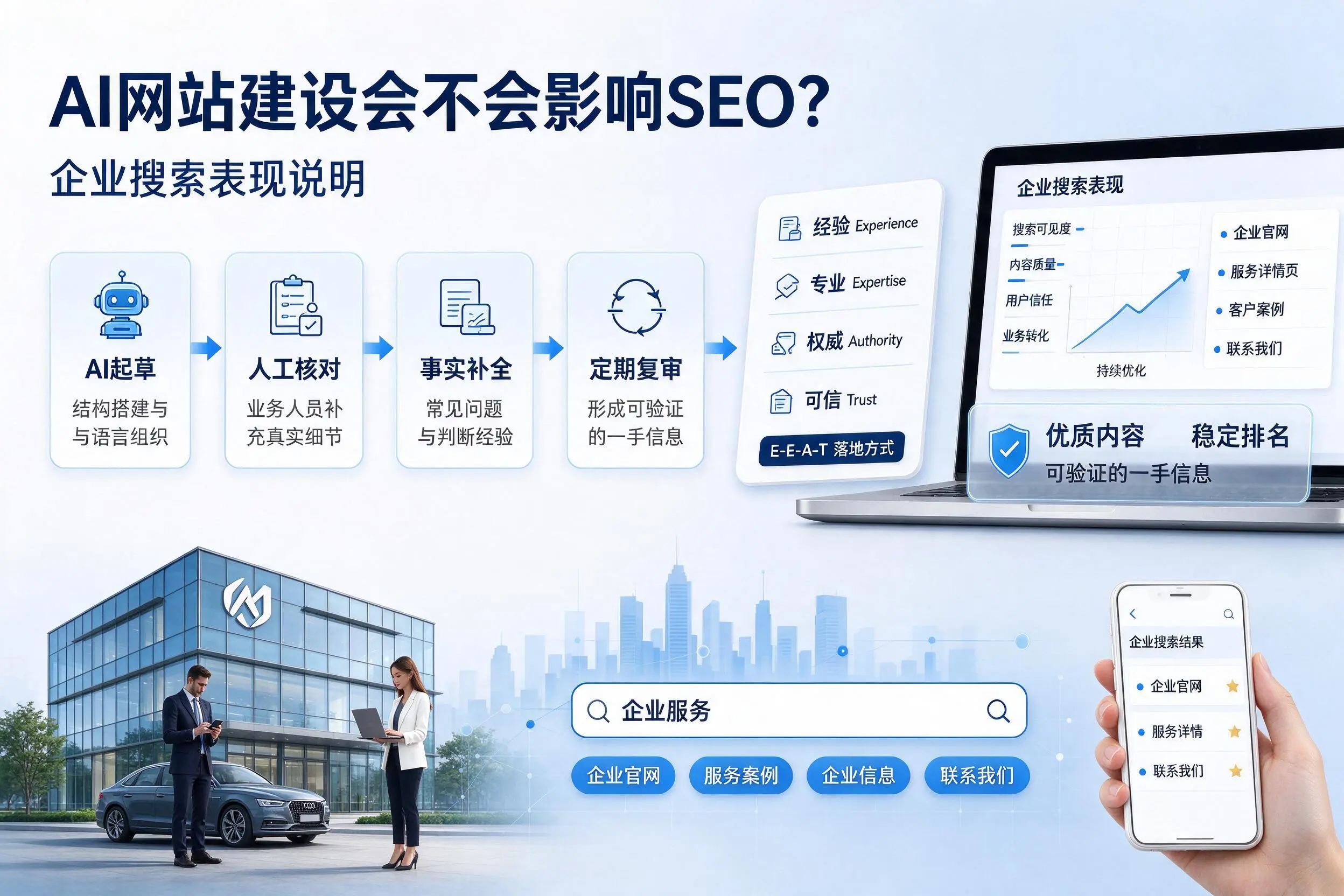 AI网站建设会不会影响SEO？金华企业搜索表现说明