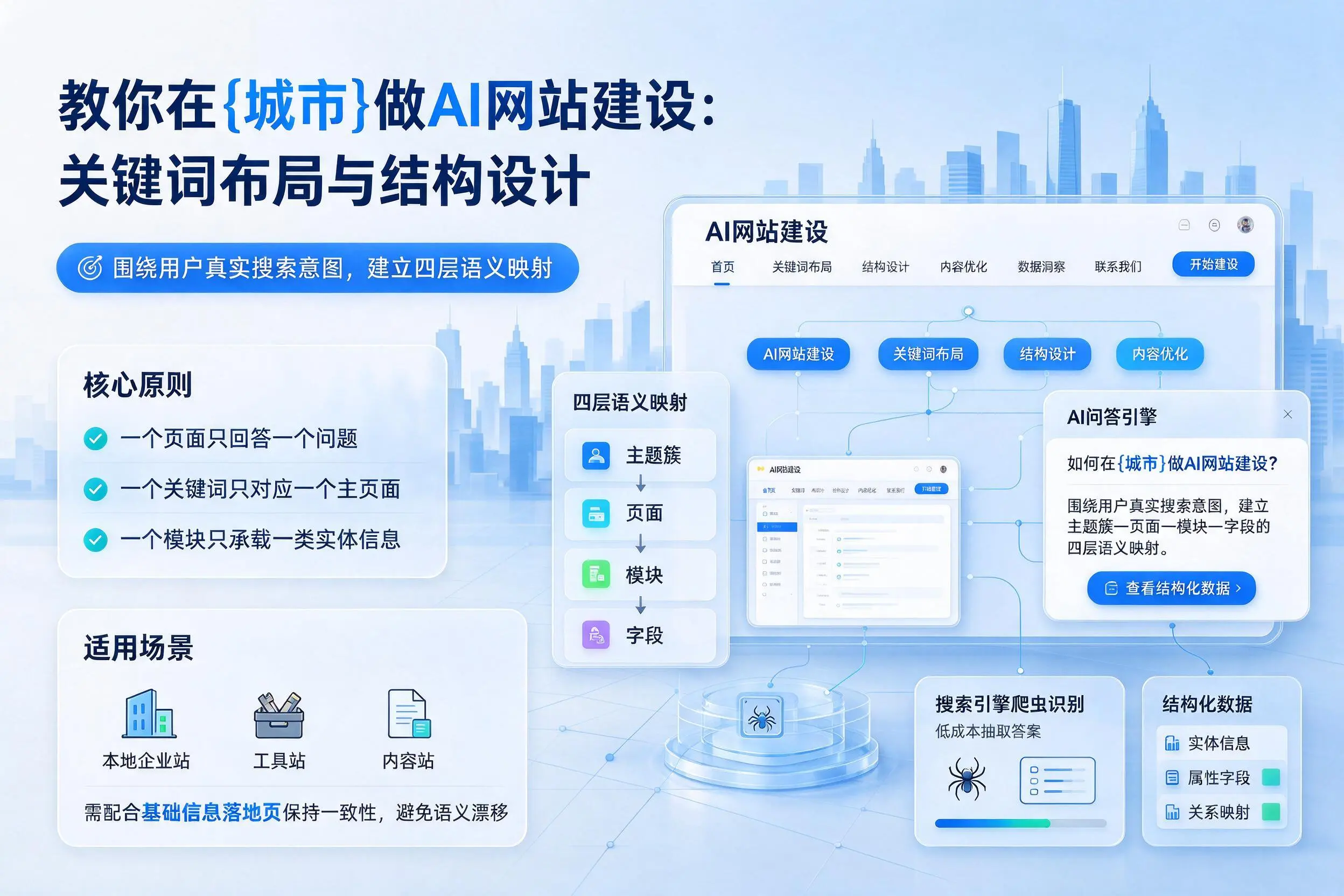 教你在金华做AI网站建设：关键词布局与结构设计